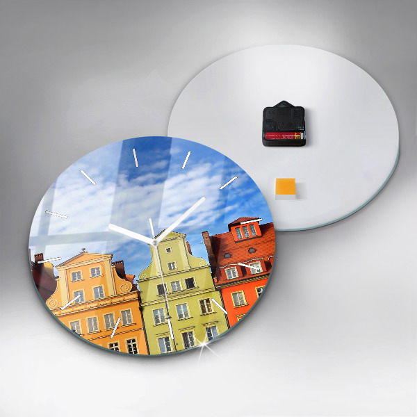 Round glass clock Wroclaw - Old Town