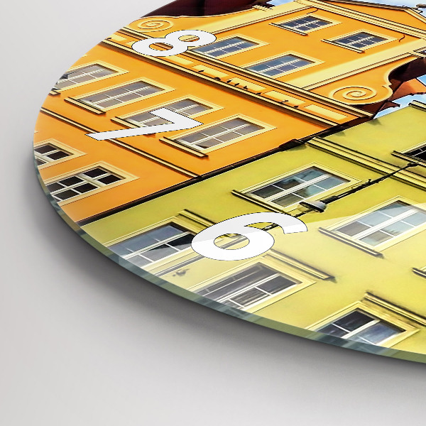 Round glass clock Wroclaw - Old Town