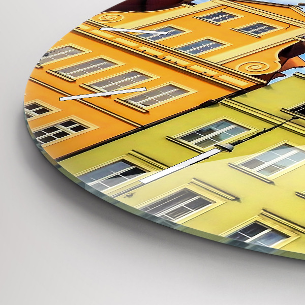 Round glass clock Wroclaw - Old Town