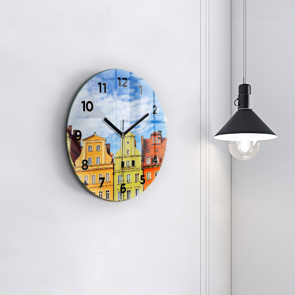 Round glass clock Wroclaw - Old Town