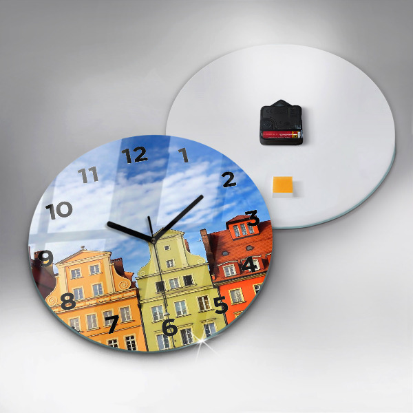 Round glass clock Wroclaw - Old Town