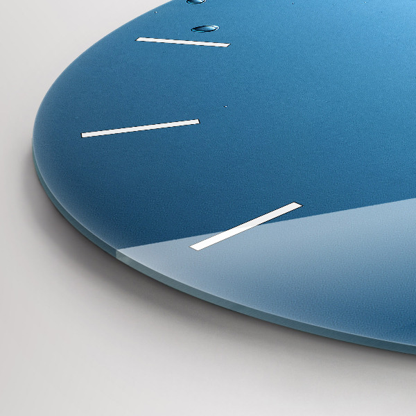 Round glass clock Underwater view