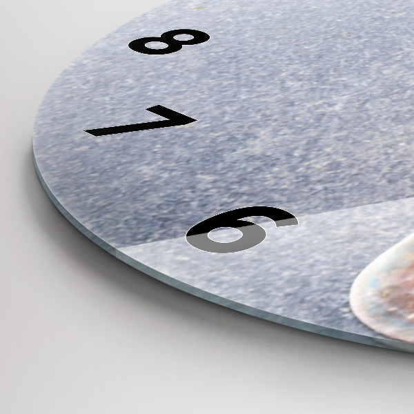 Round glass clock A piece of cake