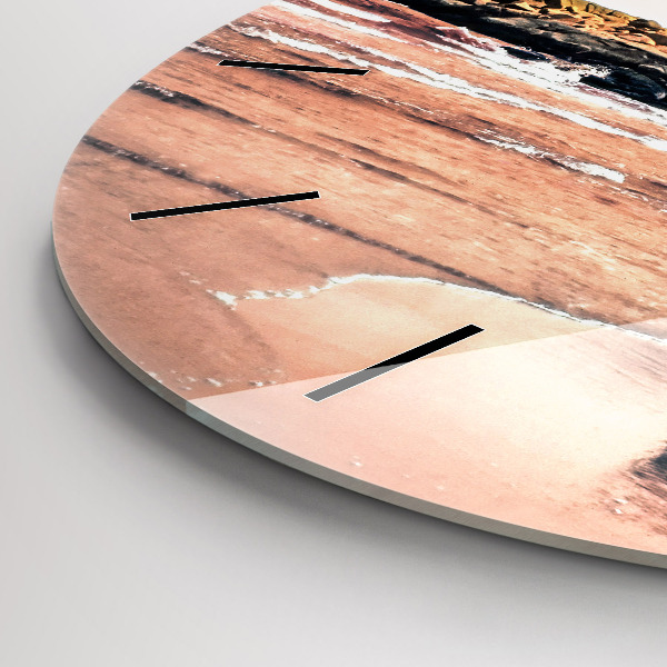 Round glass clock Sherman Coast