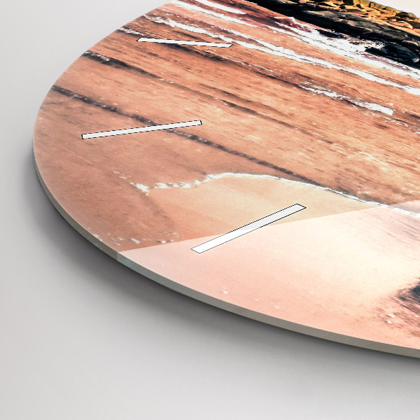 Round glass clock Sherman Coast