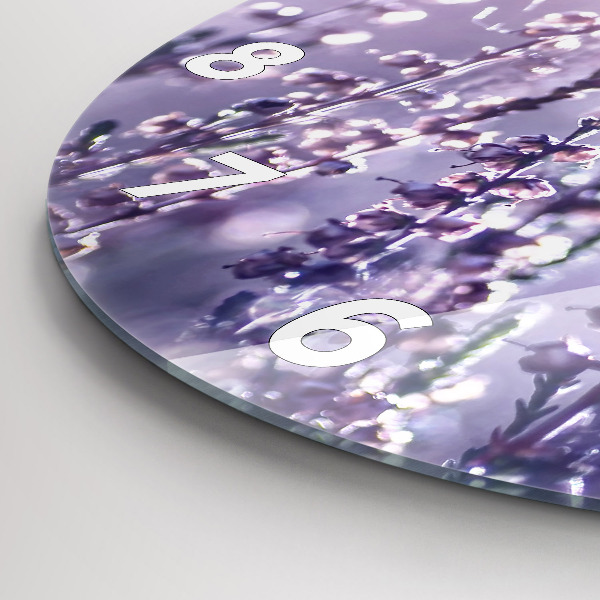 Round glass clock Abstraction