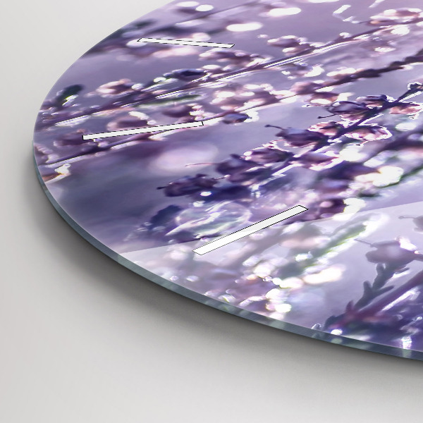 Round glass clock Abstraction