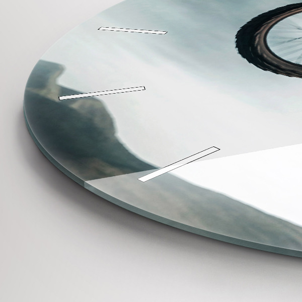 Round glass clock Motor Style Adrenaline