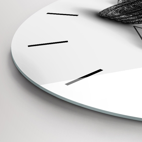 Round glass clock F1 car design