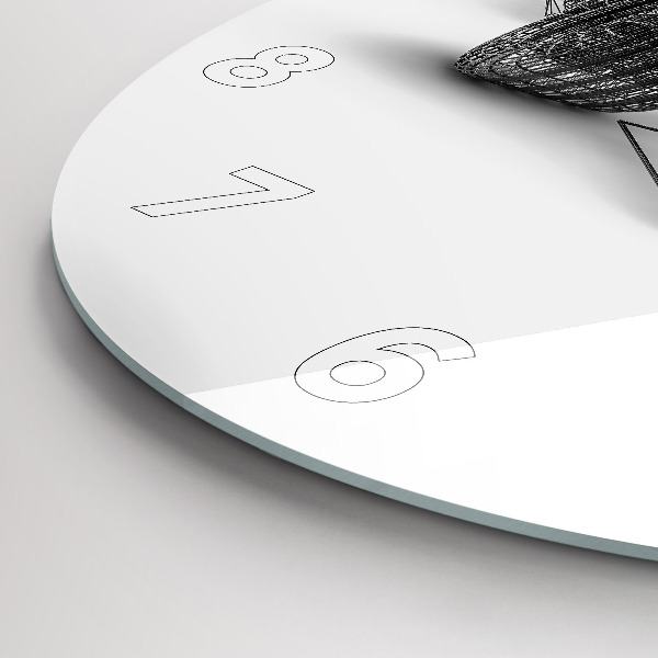 Round glass clock F1 car design