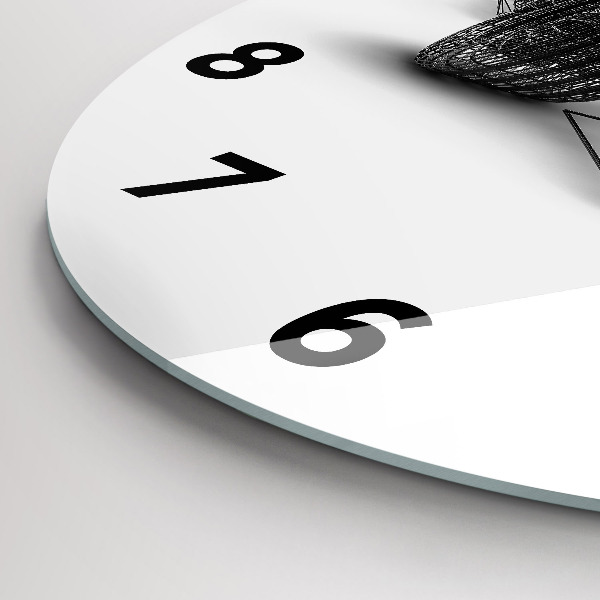 Round glass clock F1 car design