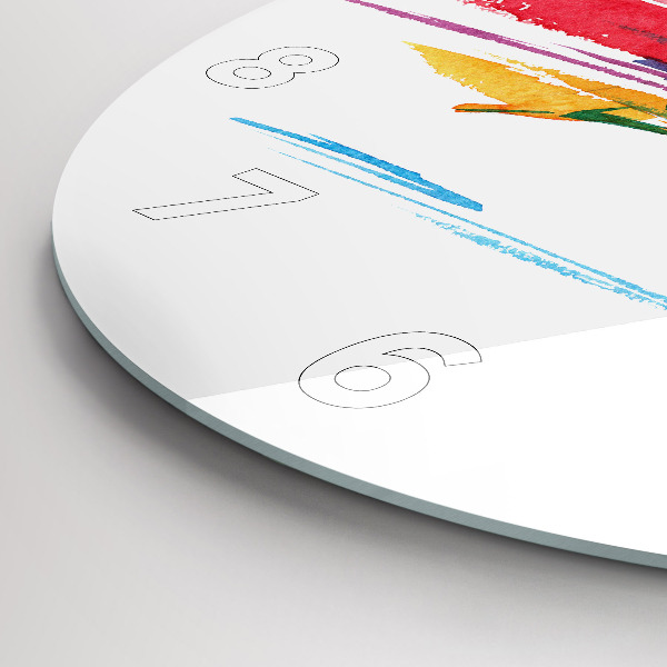 Round glass clock Runner illustration