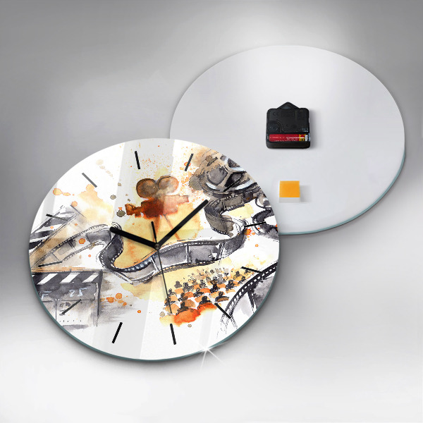 Round glass clock Cinematography camera