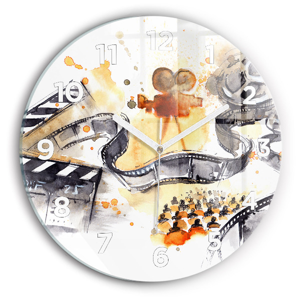 Round glass clock Cinematography camera