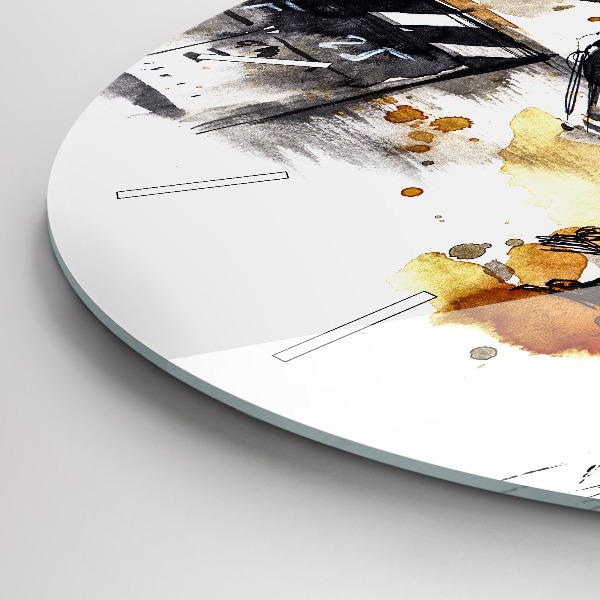 Round glass clock Cinematography camera
