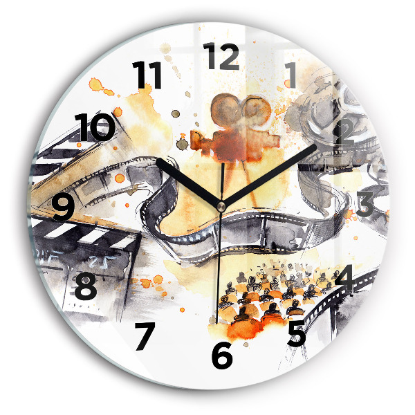 Round glass clock Cinematography camera