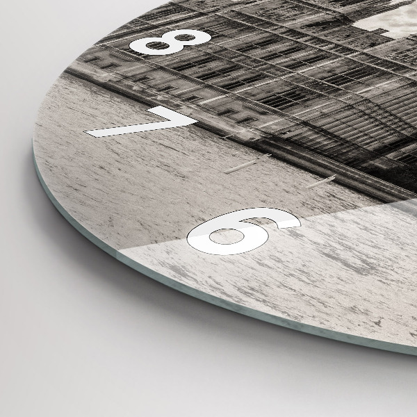 Round glass clock London Big Ben