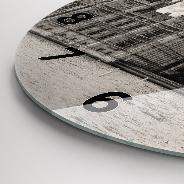 Round glass clock London Big Ben