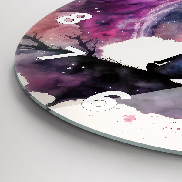Round glass clock Meditation lifestyle
