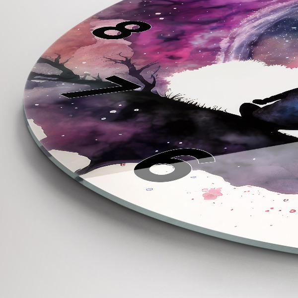 Round glass clock Meditation lifestyle