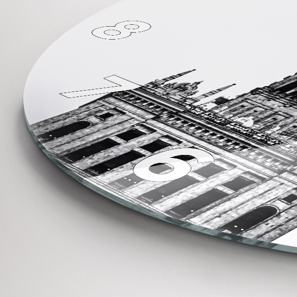 Round glass clock Palace of Culture and Science