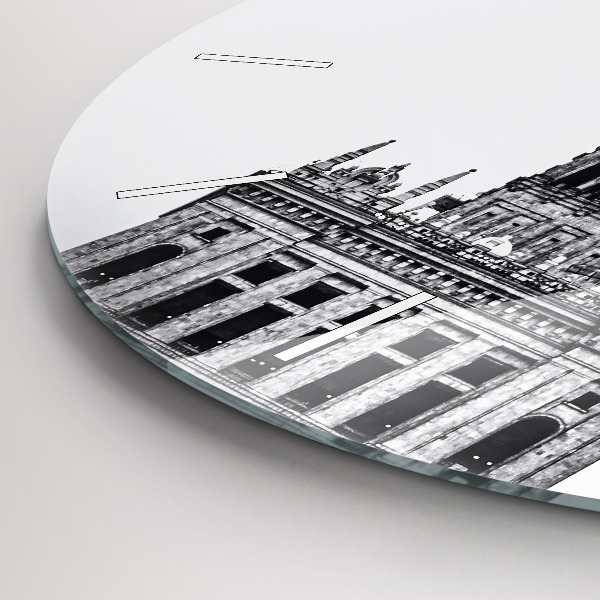Round glass clock Palace of Culture and Science