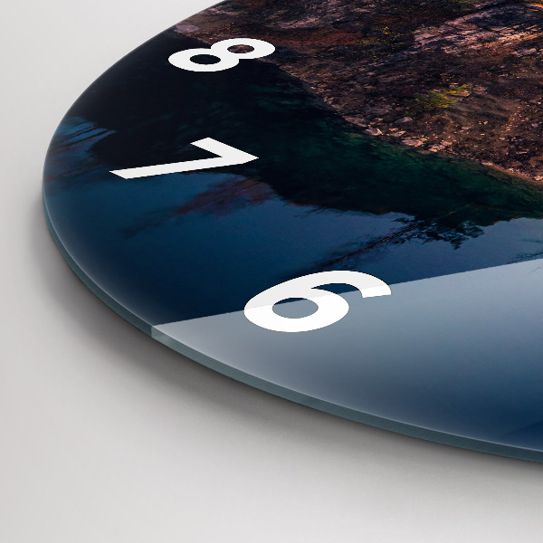 Round glass clock Krakow Lake Zakrzówek