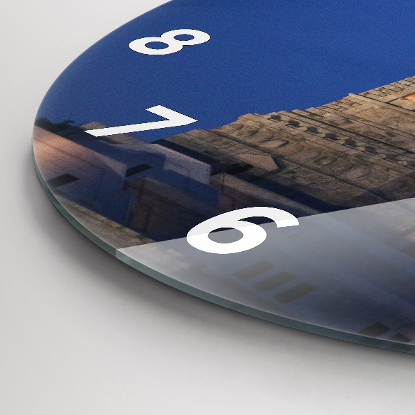 Round glass clock Statue of Liberty New York