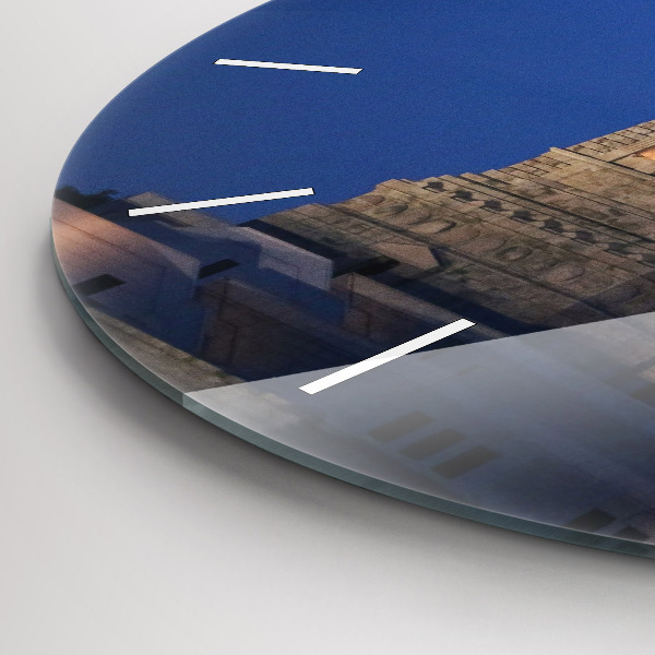 Round glass clock Statue of Liberty New York