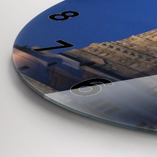 Round glass clock Statue of Liberty New York