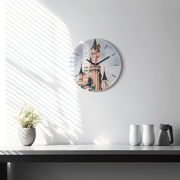 Round glass clock Disneyland Paris Castle