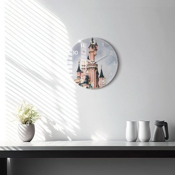 Round glass clock Disneyland Paris Castle