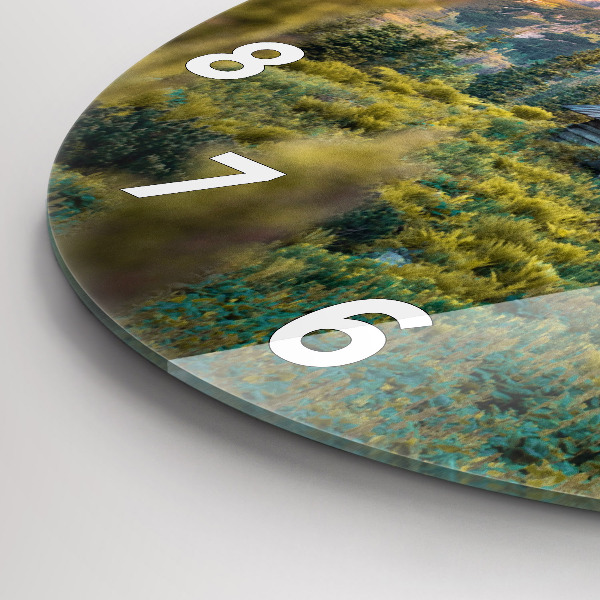 Round glass clock Cottage in the Tatra Mountains