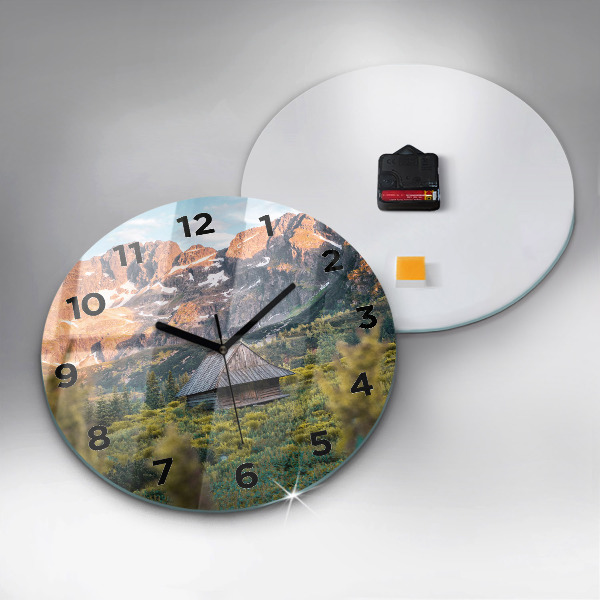 Round glass clock Cottage in the Tatra Mountains