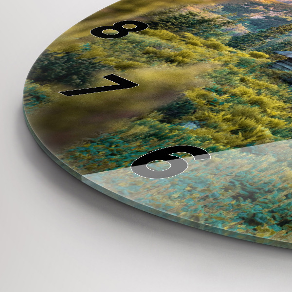 Round glass clock Cottage in the Tatra Mountains