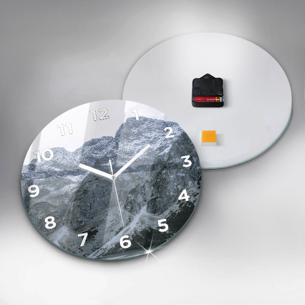 Round glass clock Morskie Oko in the Tatra Mountains