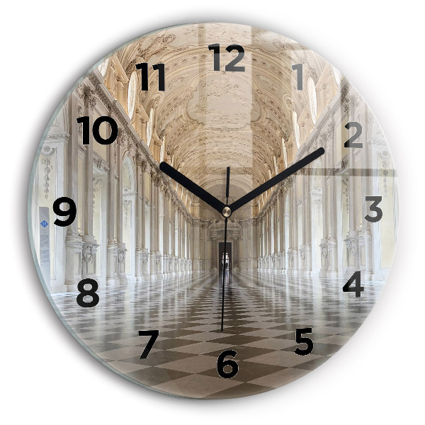 Round glass clock La Veneria Reale Museum