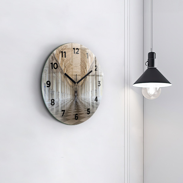 Round glass clock La Veneria Reale Museum