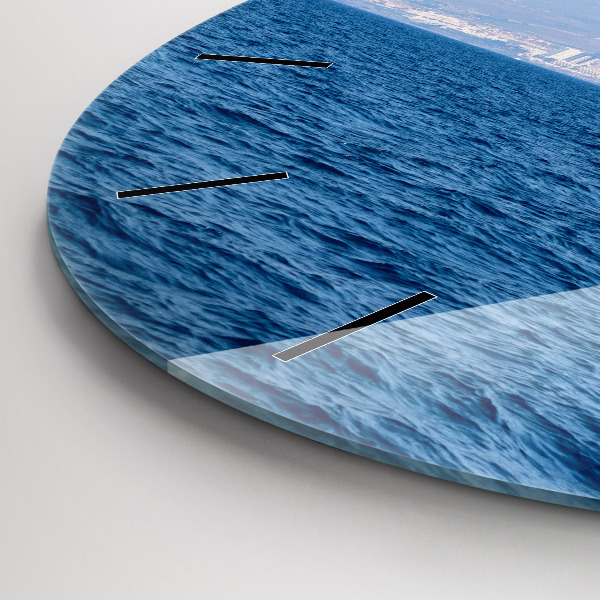 Round glass clock Yacht in Tenerife