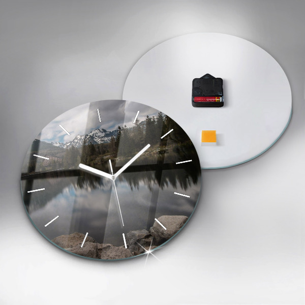 Round glass clock High Tatras in Slovakia