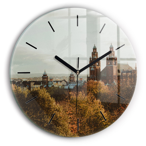 Round glass clock Glasgow Art Gallery