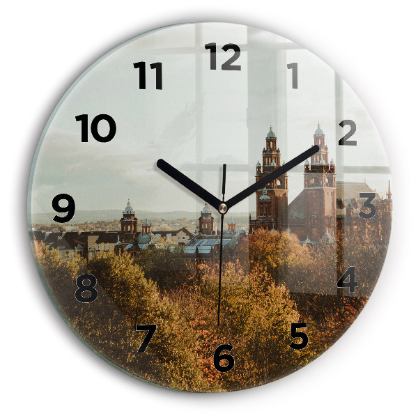 Round glass clock Glasgow Art Gallery