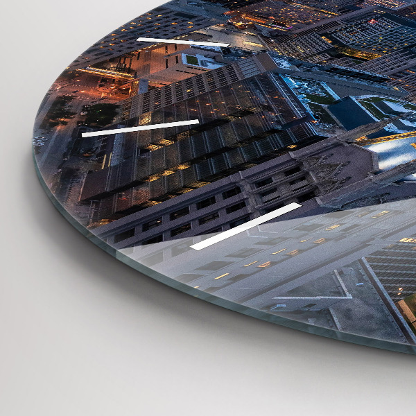 Round glass clock Photo of Chicago