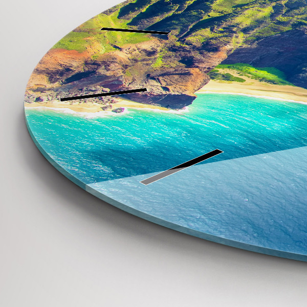 Round glass clock The Sea in Hawaii
