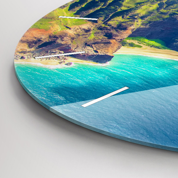 Round glass clock The Sea in Hawaii