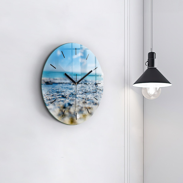 Round glass clock Water photography