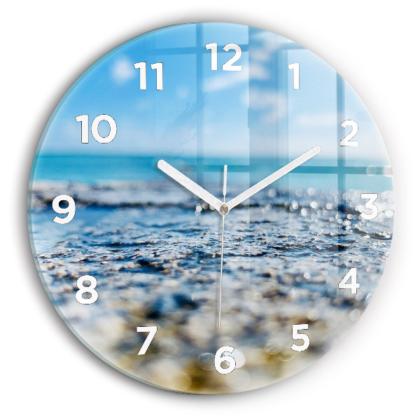 Round glass clock Water photography