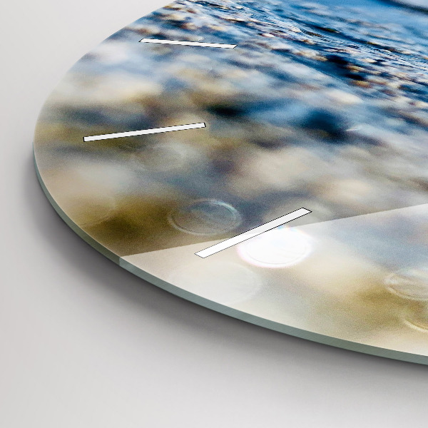 Round glass clock Water photography