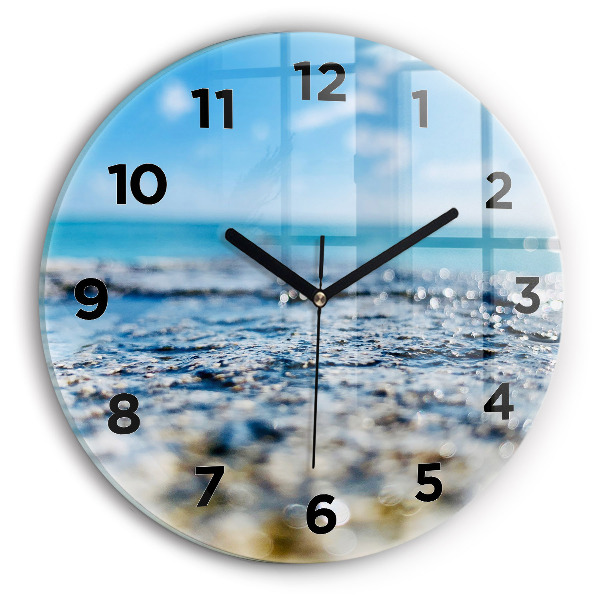 Round glass clock Water photography