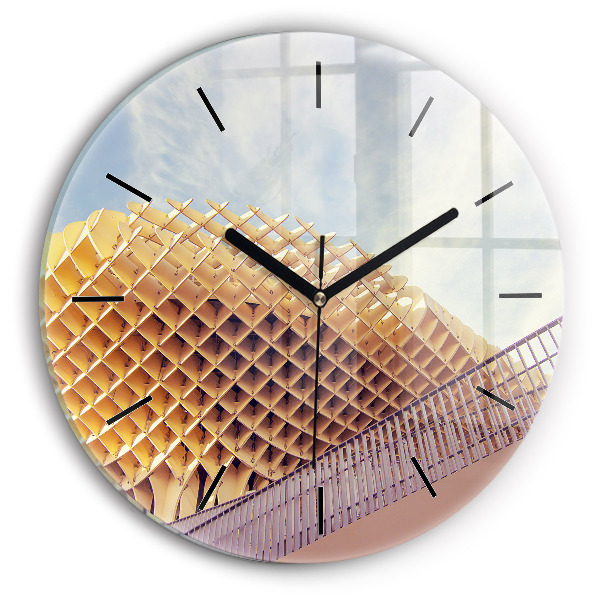 Round glass clock Viewpoint in Seville